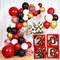Graduation Decorations Class of 2026 - Red and Black Graduation Decorations - Balloons Boxes with Letters 2026 GRAD So Proud of You, Congrats Grad Party Decorations for Any Grades